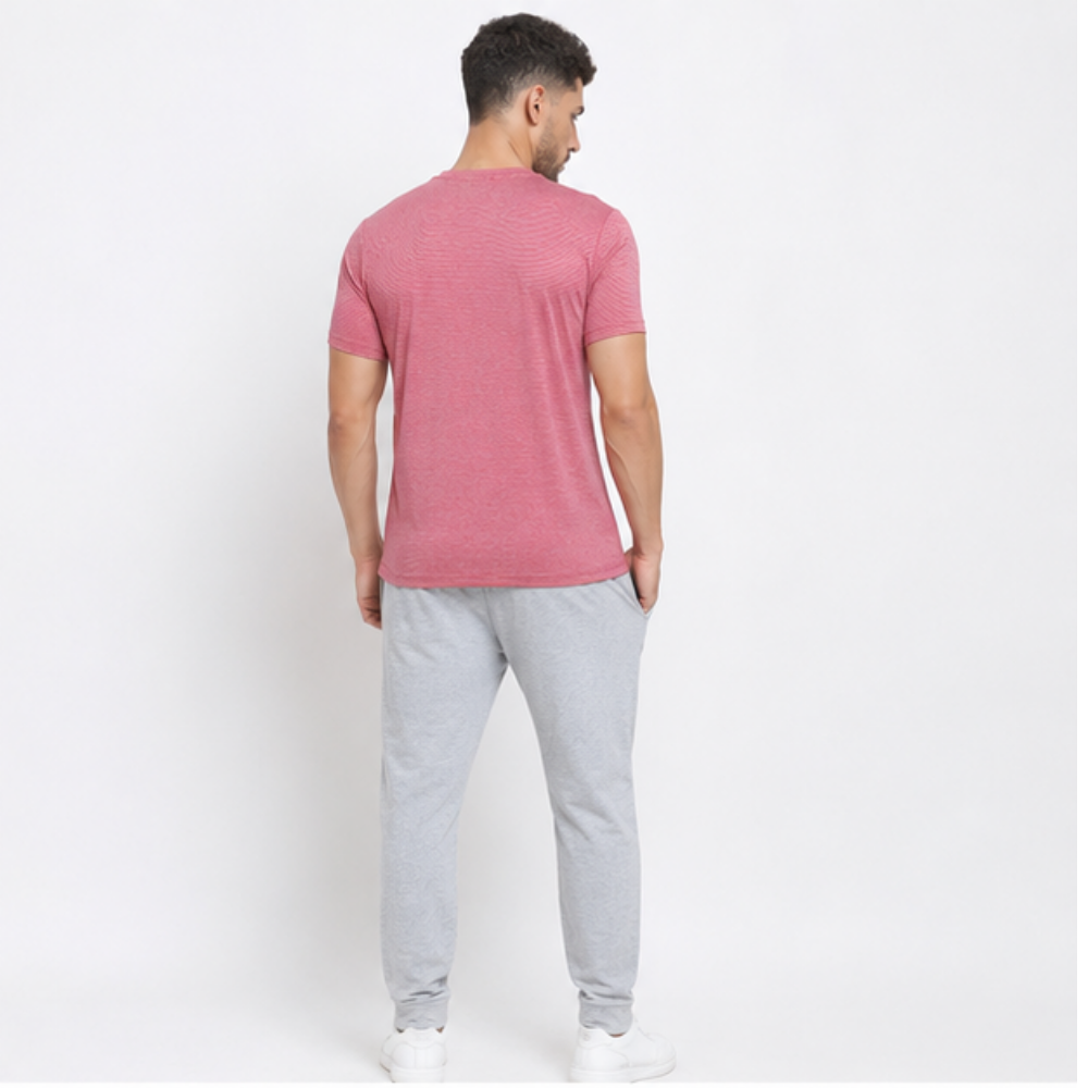 Performance Men Striped Swift Dry Crew Neck T-Shirt - Image 3
