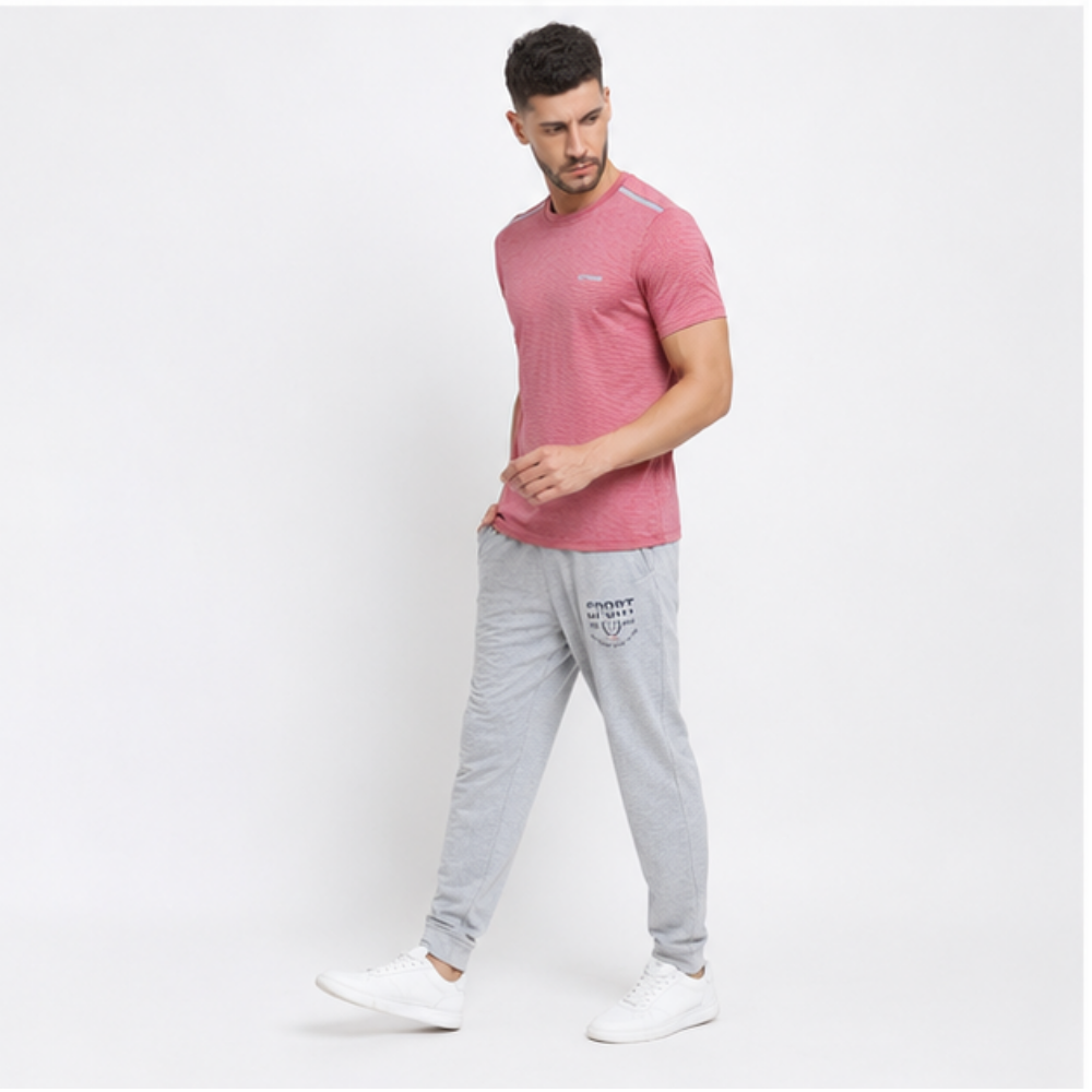 Performance Men Striped Swift Dry Crew Neck T-Shirt - Image 4