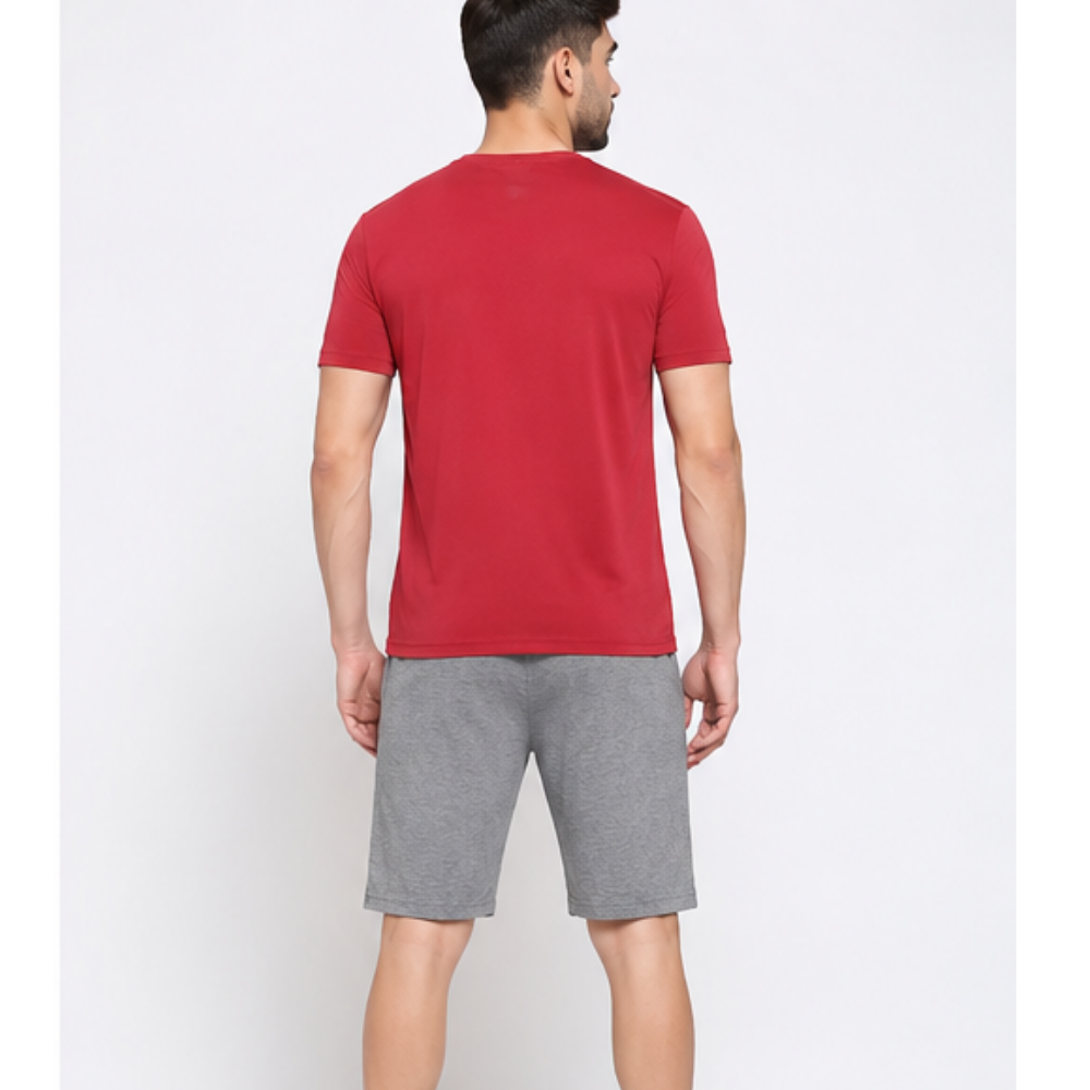 Performance Men Solid Swift Dry Crew Neck T-Shirt - Image 4