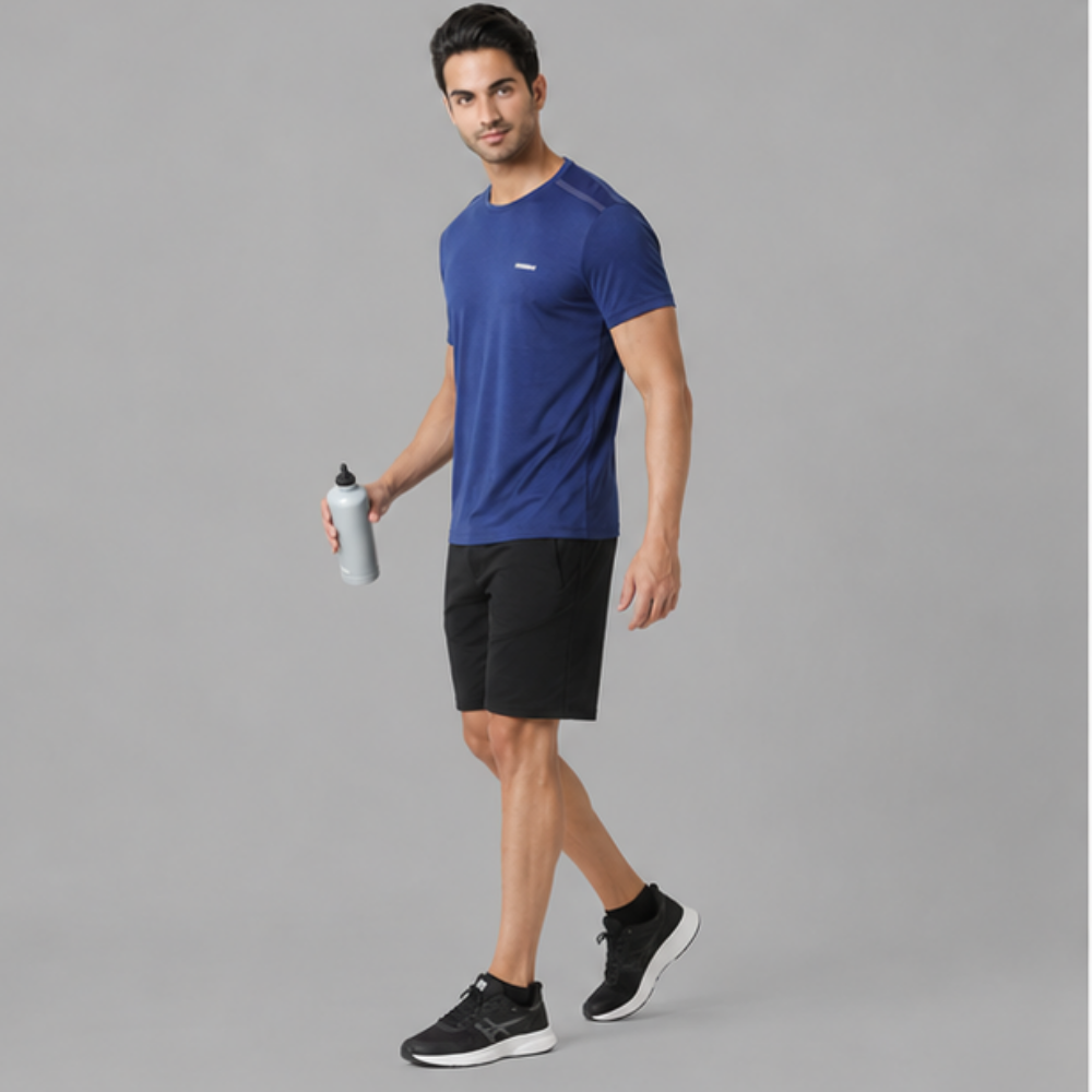 Performance Men Solid Swift Dry Crew Neck T-Shirt - Image 9