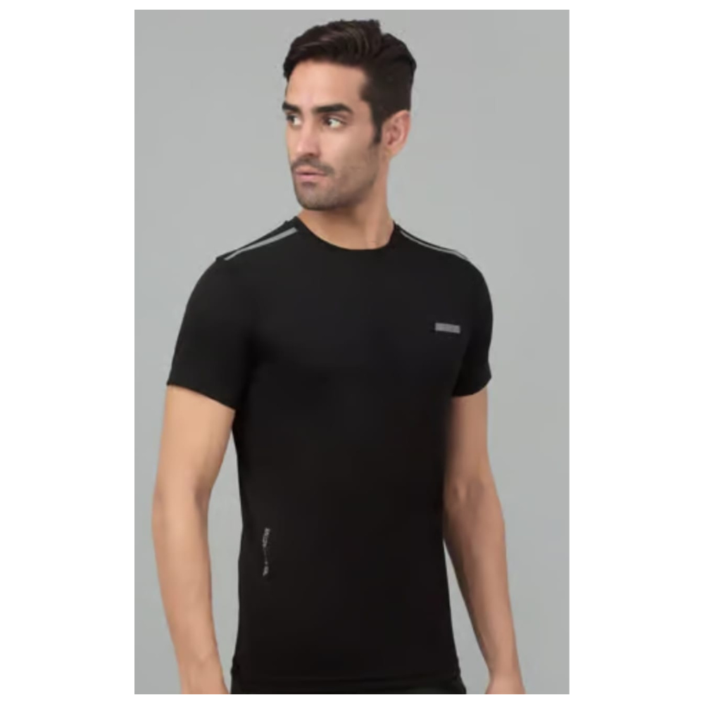 Performance Men Solid Swift Dry Crew Neck T-Shirt