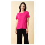 Women Crew Neck Short Sleeve Lounge T-Shirt
