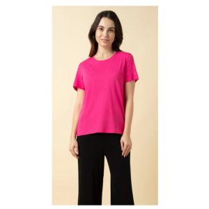 Women Crew Neck Short Sleeve Lounge T-Shirt